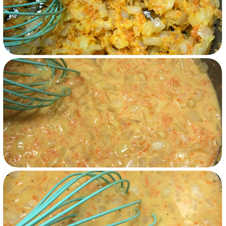 Broccoli Cheddar Soup Recipe Stages