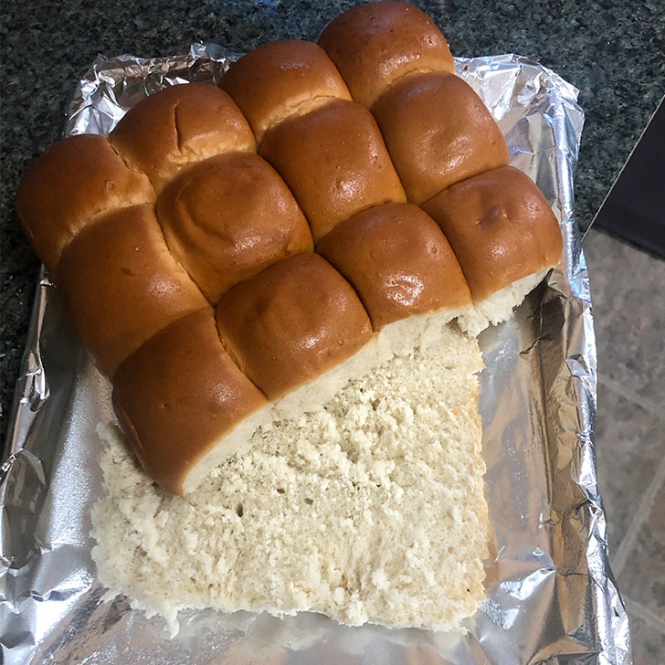 Ham and Cheese Slides Recipe Roll Preperation