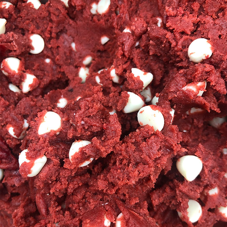 Red Velvet Cookies Recipe Batter