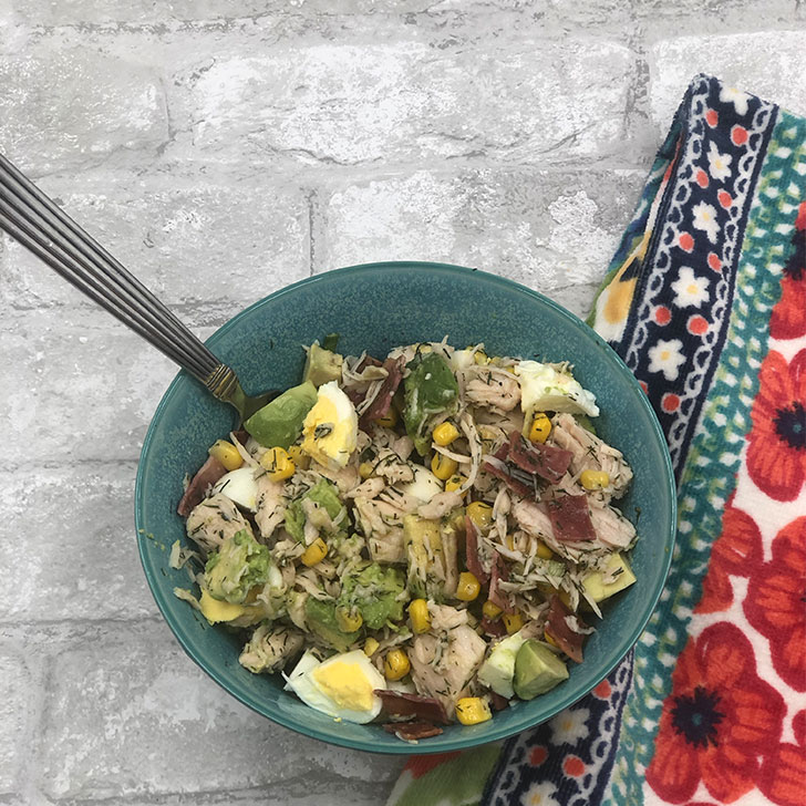 Avocado Chicken Salad Recipe Completed