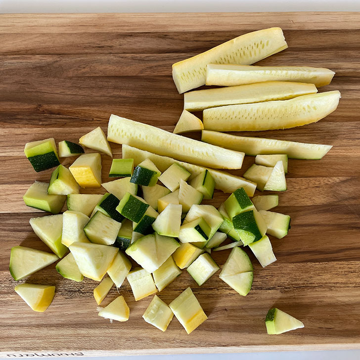 BBQ Chicken Stir Fry Recipe Chopped Veggies