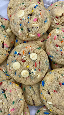 White Chocolate Chip Funfetti Pudding Cookies Recipe